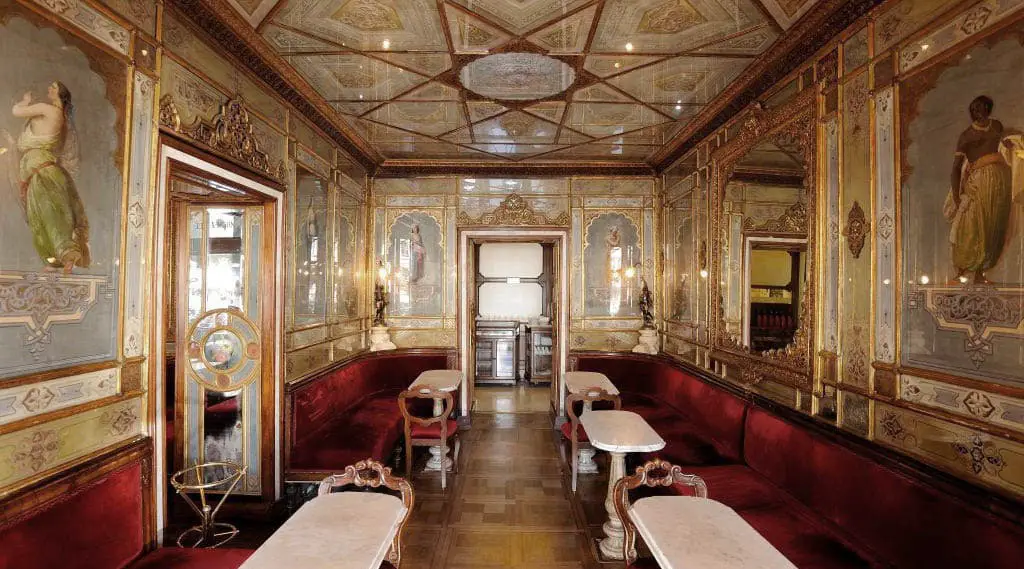 Sala Orientale Caffè Florian in Venice, the oldest coffee house in Italy from 1760
